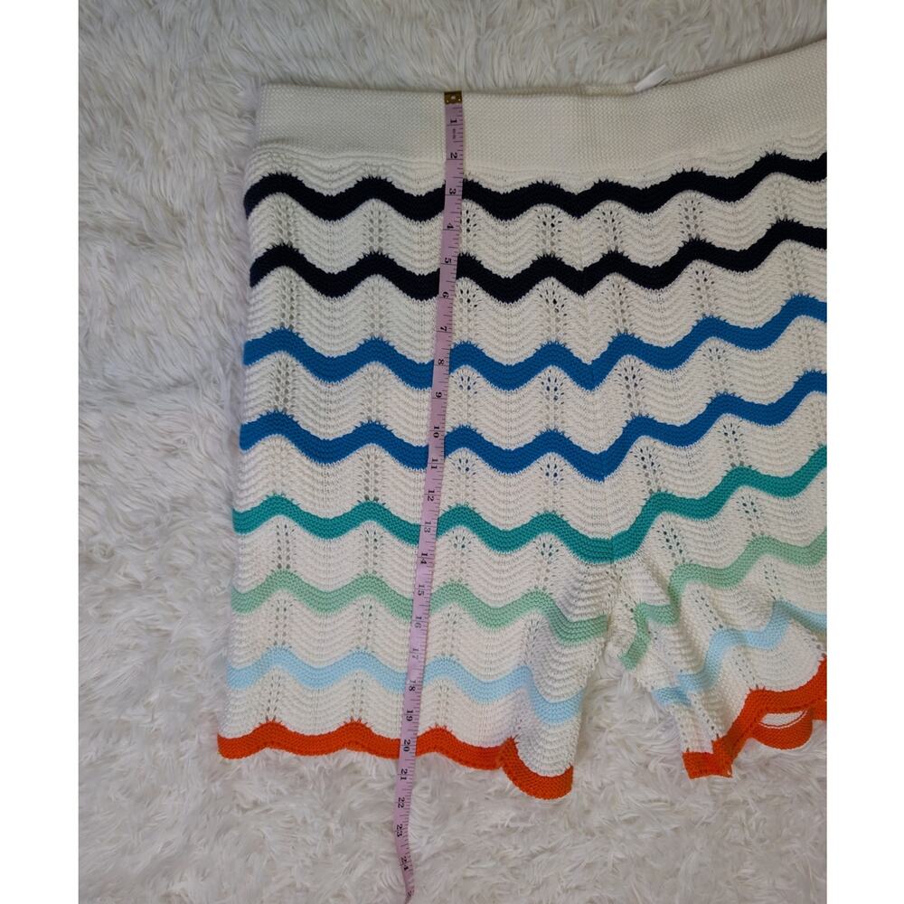 Casablanca Paris Crochet Wave Knit Shorts XXL Coastal Resort Luxury - Picture 8 of 13